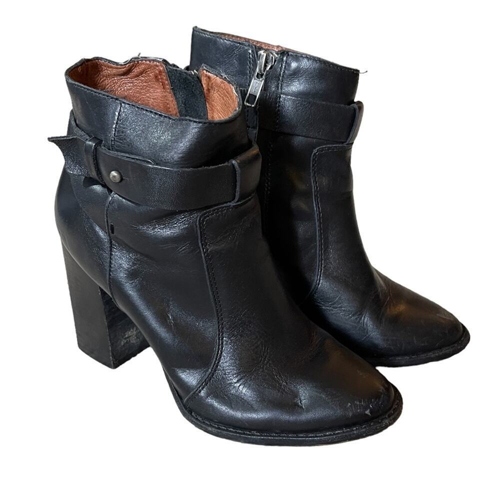 Madewell Black Leather Sammie Ankle Bootie Size 5